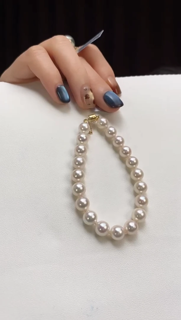 未镶嵌手链海水珍珠7.5-8Akoya海水珍珠手链
