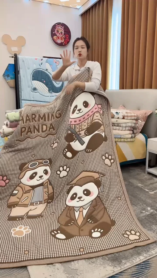 棉羽绒棉百变熊猫-150x200