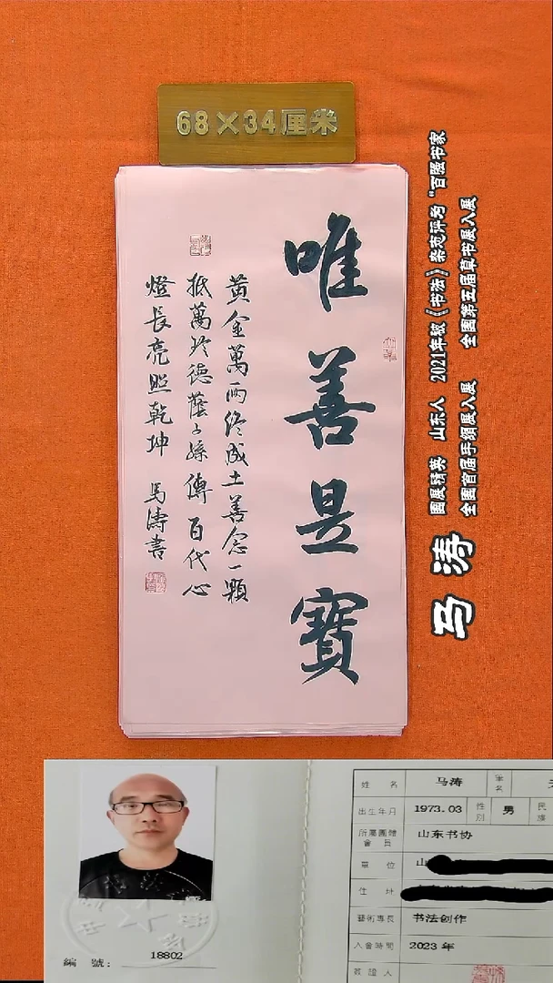 书法44a马涛书法作品