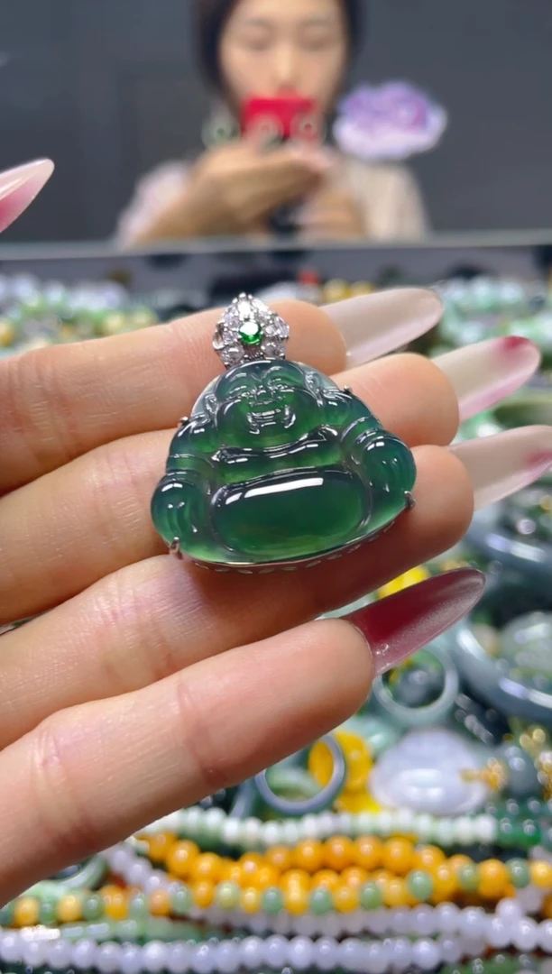 颈饰未镶嵌翡翠/M/翡翠A货，一件也是批发价