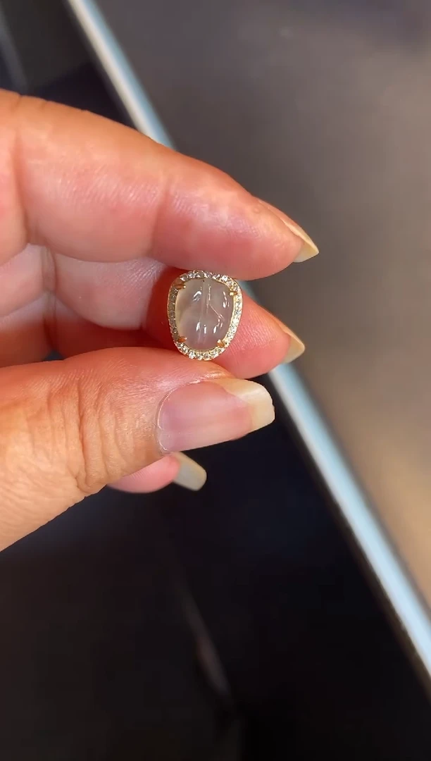 吊坠(不含链)银S925镶嵌翡翠1