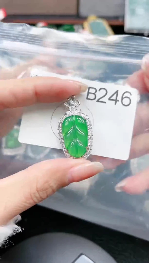 【闪购商品】翡翠颈饰未镶嵌246赠皮绳