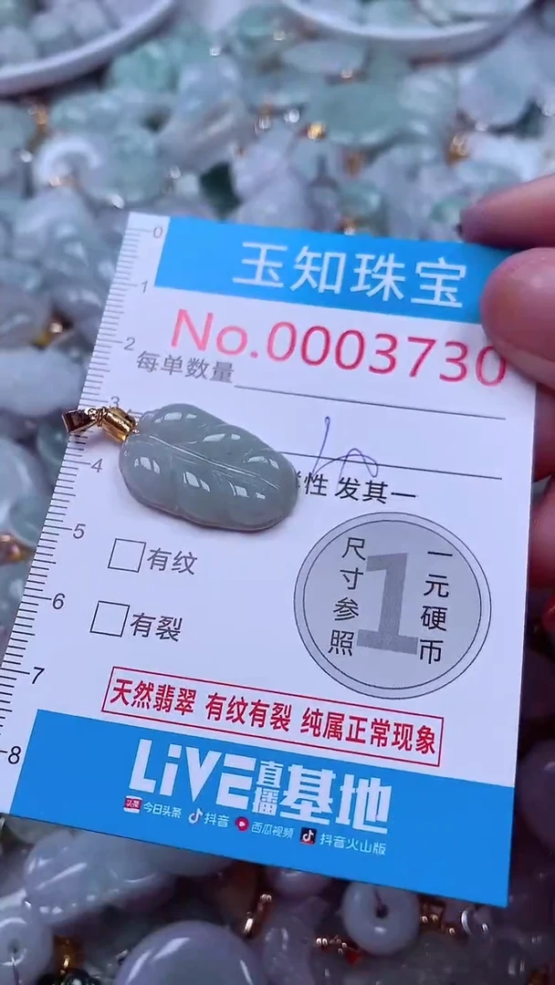 吊坠(不含链)未镶嵌翡翠3730