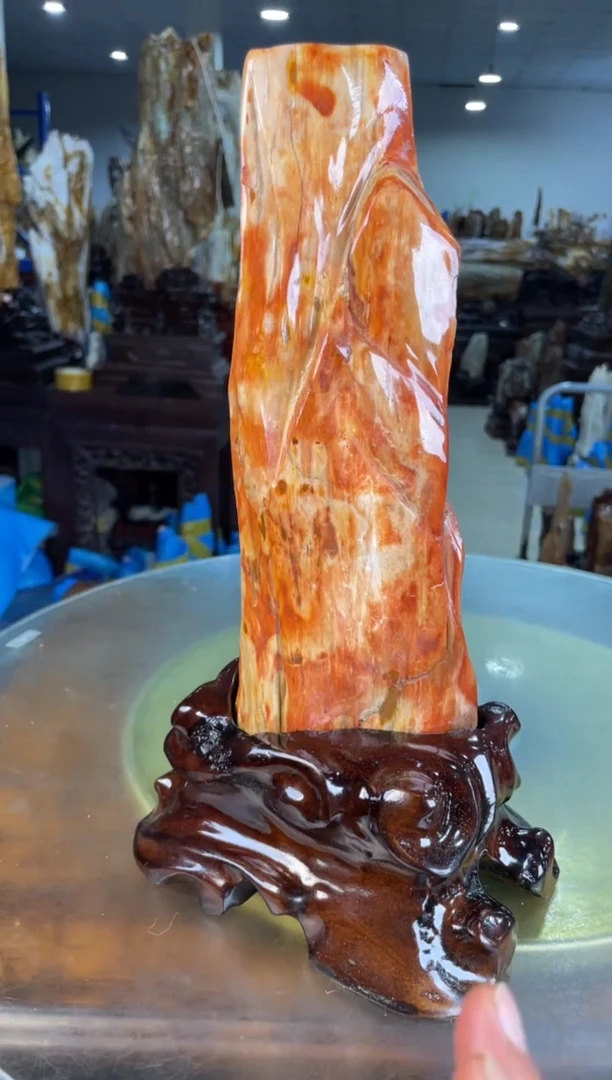 未镶嵌摆件硅化玉68