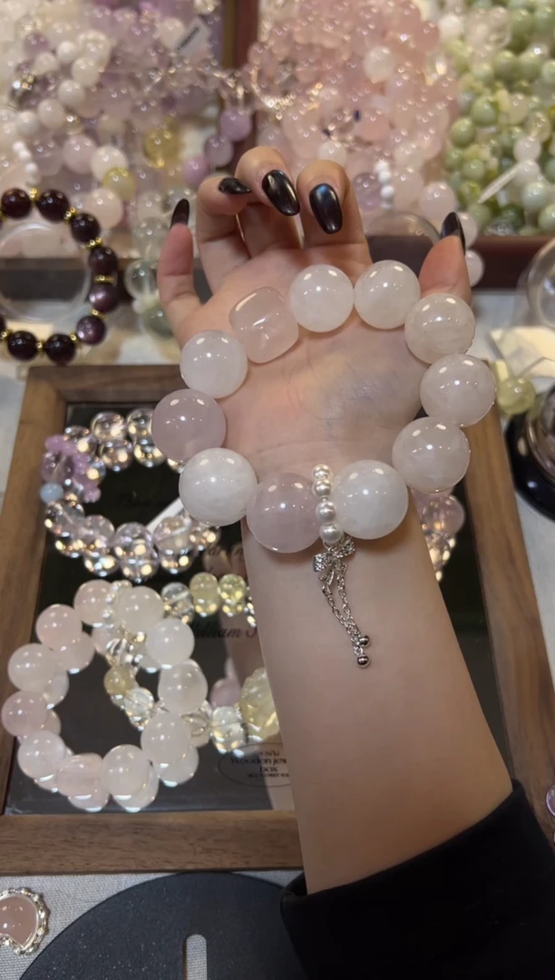 未镶嵌手串水晶（拍两单）粉水水晶手串