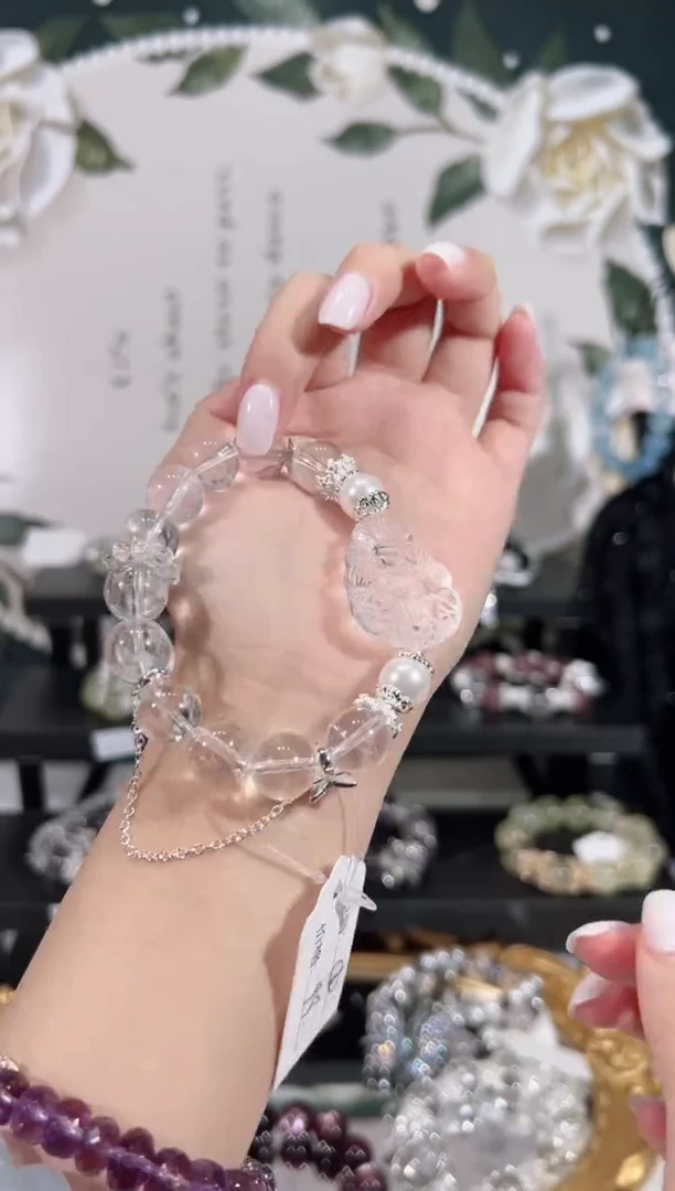 【闪购商品】水晶手链未镶嵌天然水晶默认微瑕 多样性发货发其一