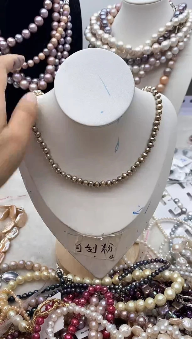 【闪购商品】淡水珍珠颈饰钛钢166