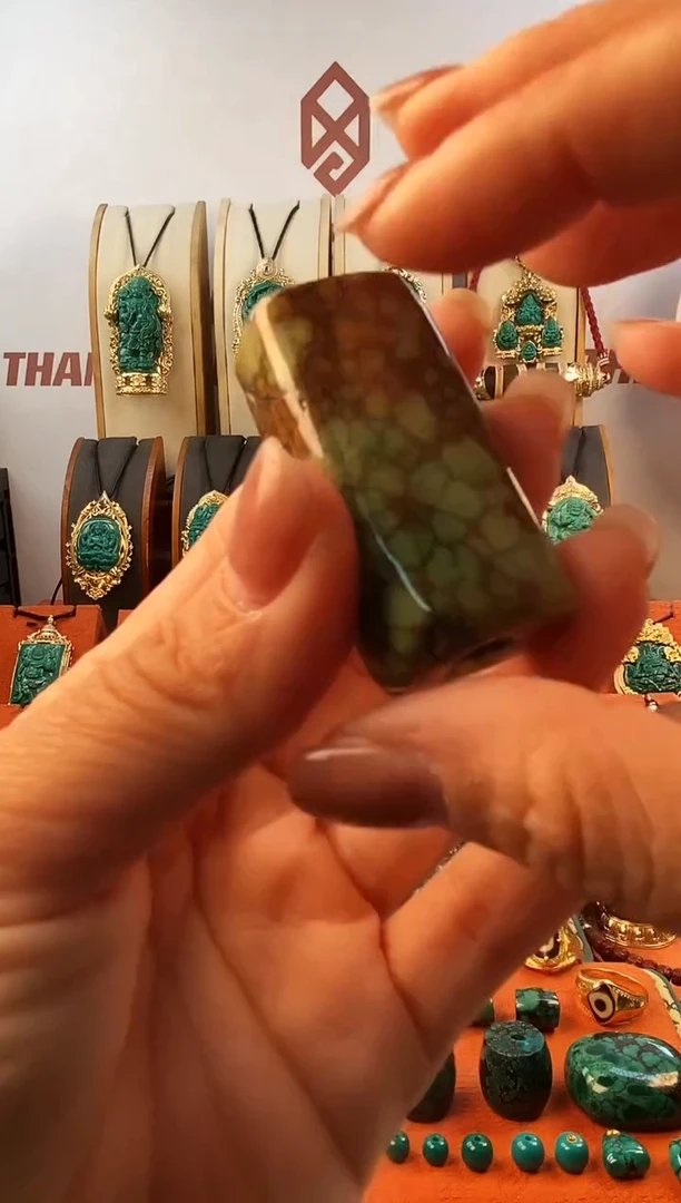 未镶嵌绿松石.网花 单颗