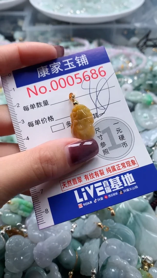 翡翠未镶嵌吊坠(不含链)5686