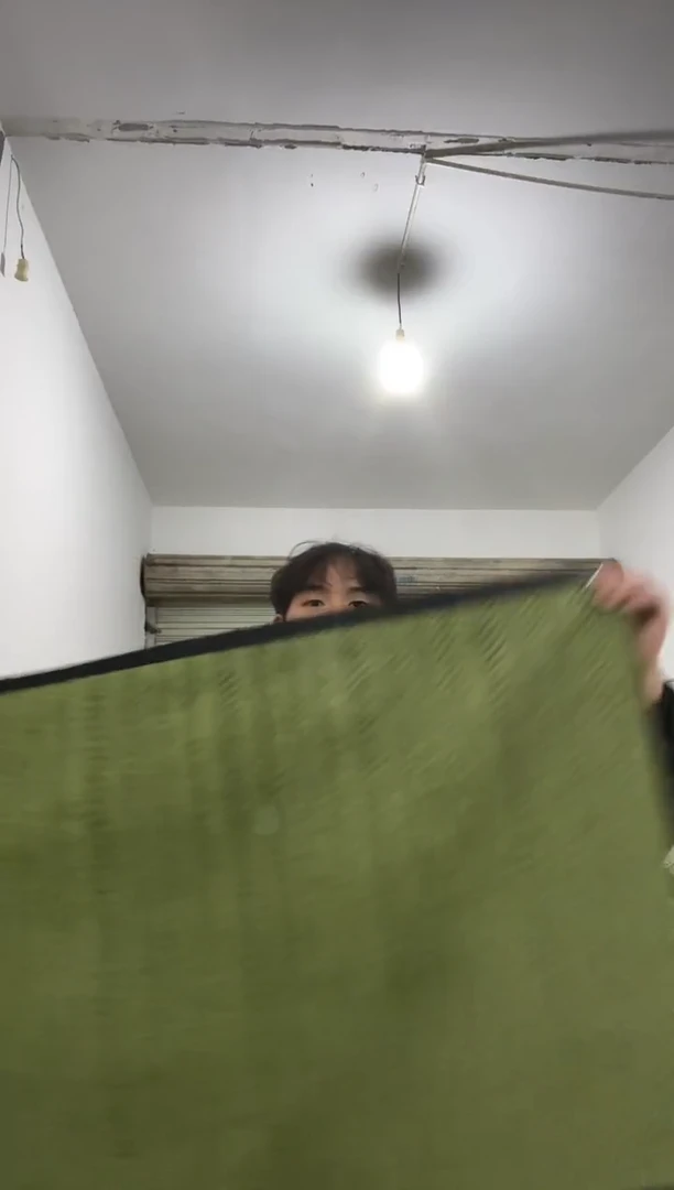 雪尼尔70*180   绿色鱼骨纹