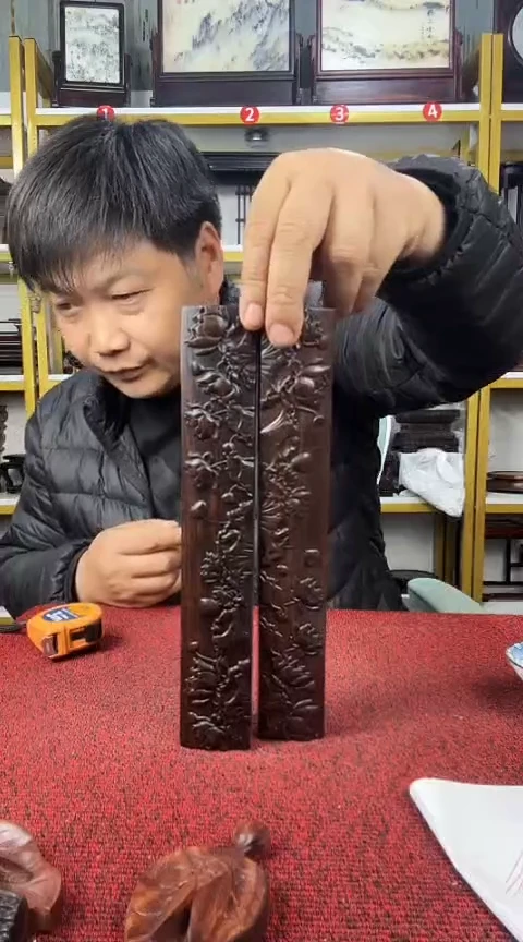 木非洲黑檀镇尺25*4*2.4CM//对