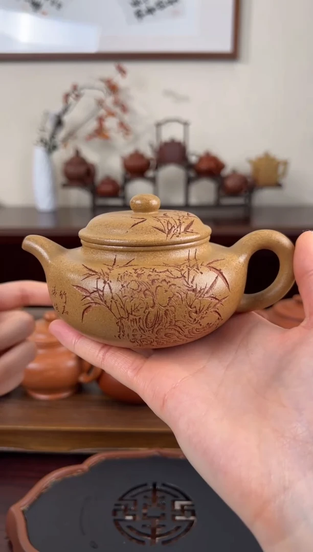 【闪购商品】紫砂茶壶黄金段仿古220CC