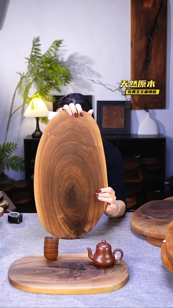 木北美黑胡桃原木.干裂疤结不属于商品质量问题完美主义者慎拍