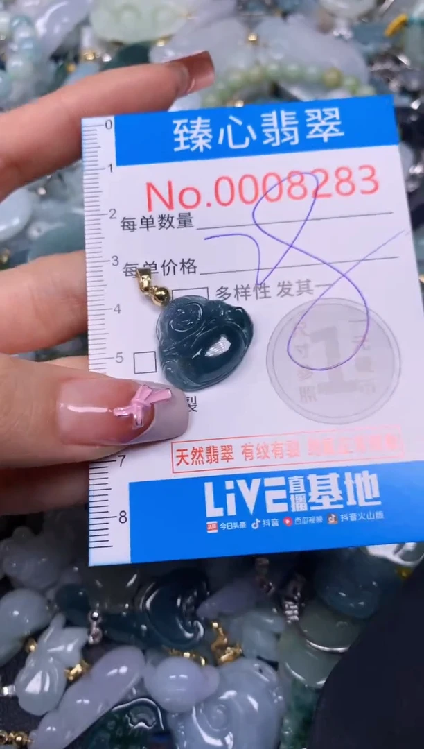 【闪购商品】翡翠颈饰未镶嵌含绳0008283