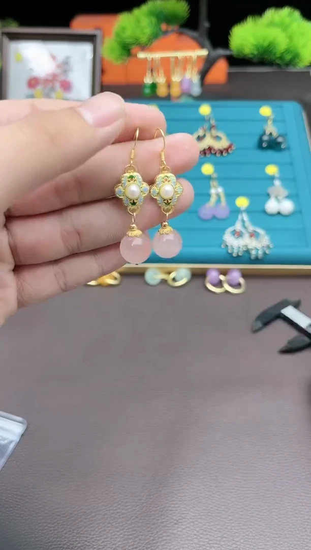 【闪购商品】水晶耳饰银S925镶嵌214000