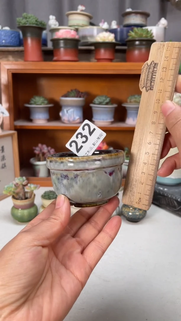 瓷片232知木小芳花盆编号