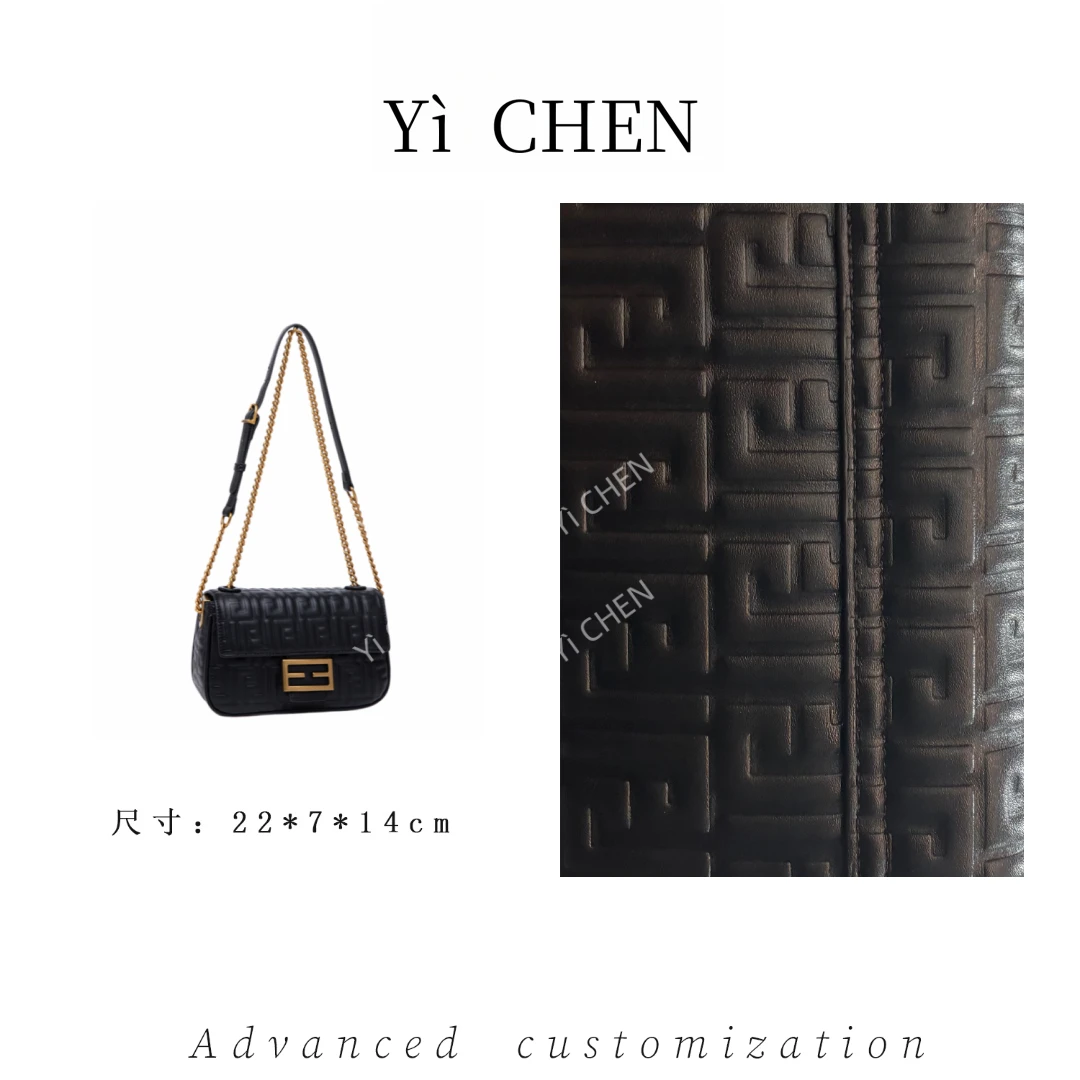 【Yì CHEN】QYX-9990-黑色 简约时尚女士新款轻奢单肩斜跨包