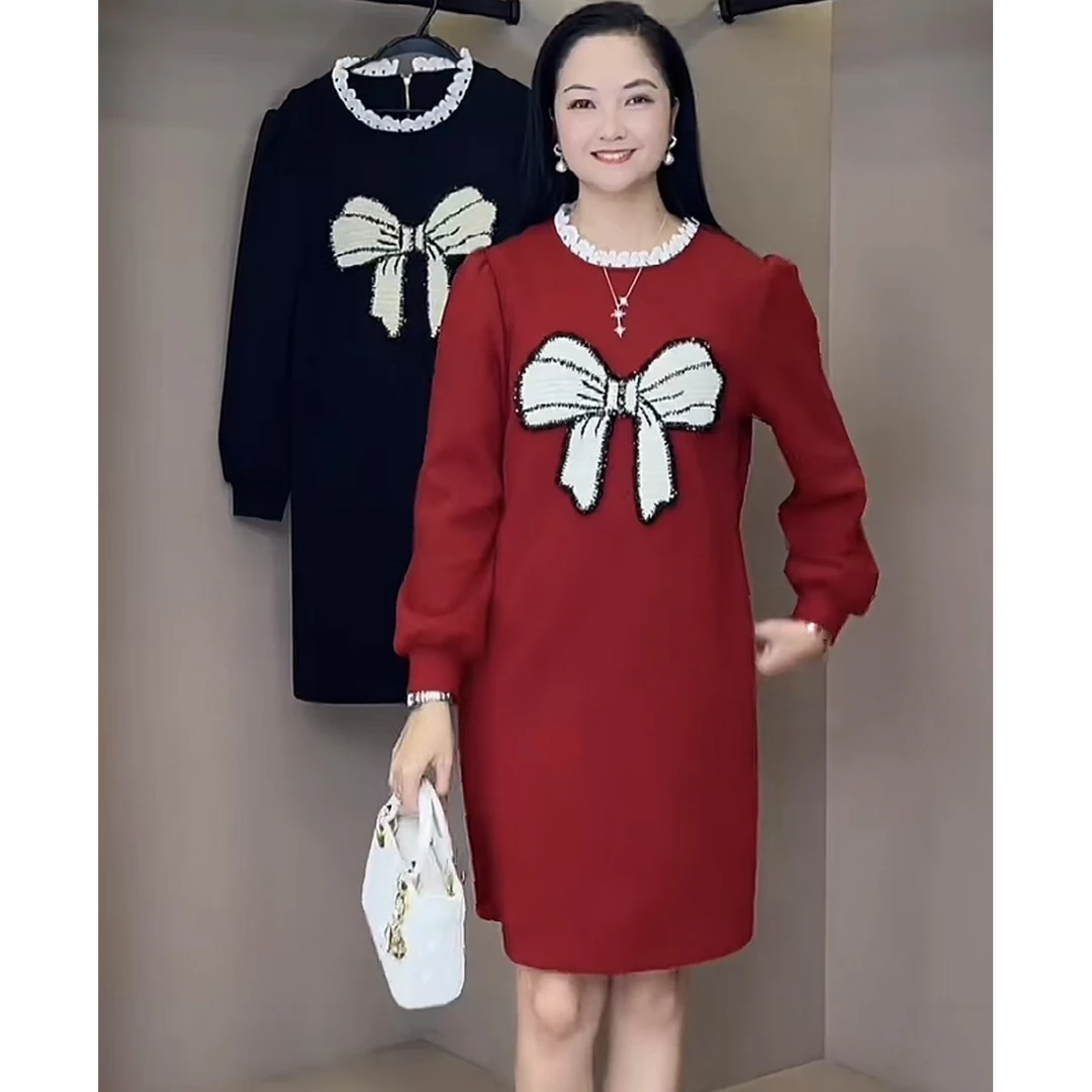 冬季显瘦洋气连衣裙