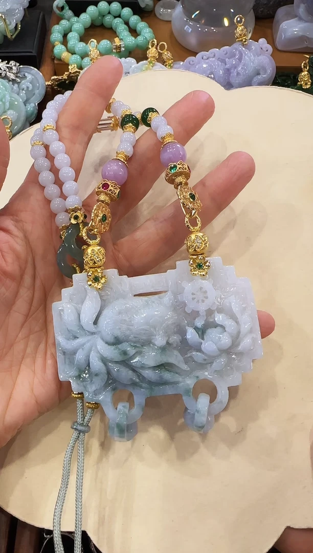 【闪购商品】翡翠颈饰未镶嵌国风