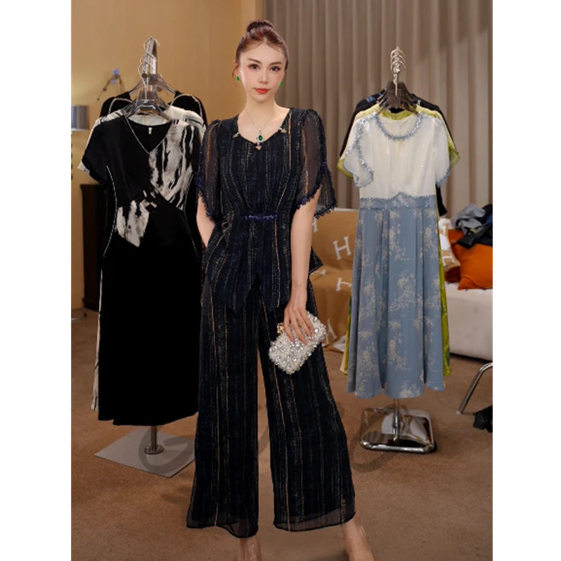 魅力女神 G6726洋气质高端时尚套装女2025新款夏季时髦减龄两件套