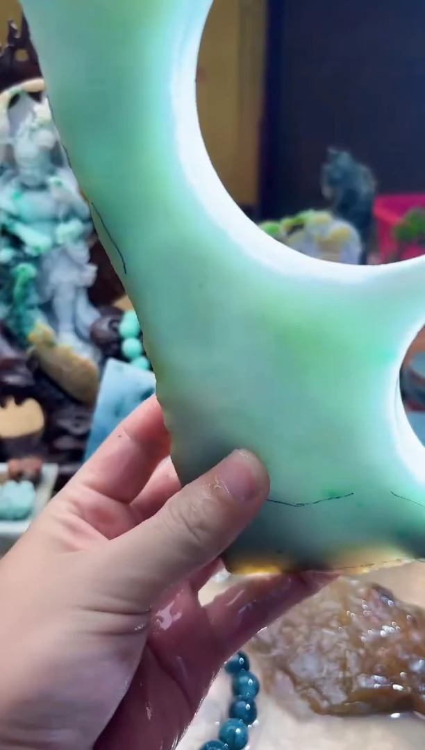 未镶嵌挂件翡翠A货张麦6105