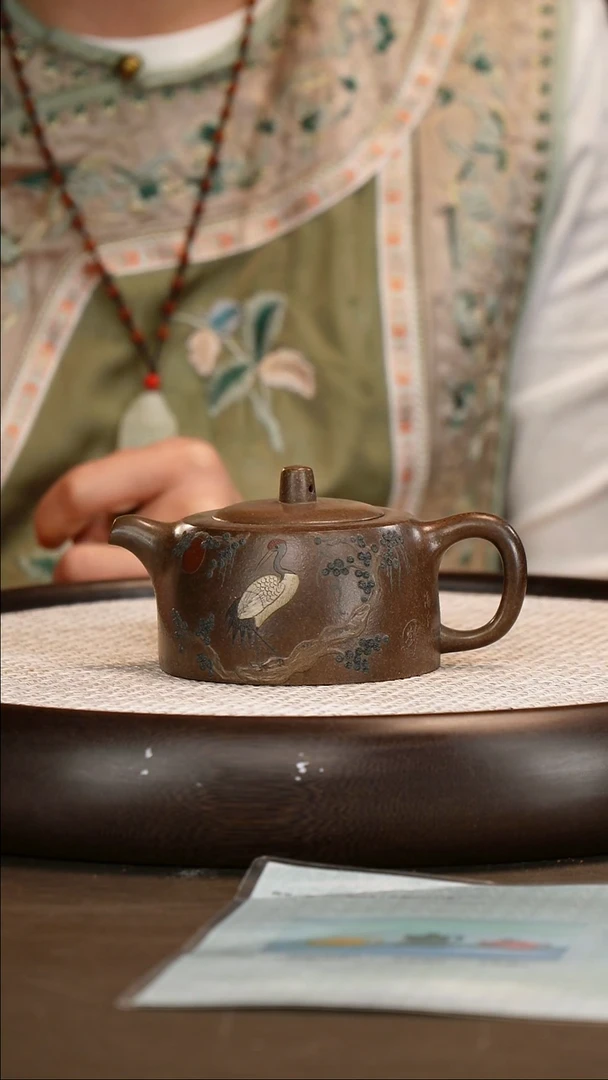 茶壶紫砂【潘洪均】古铜御砂 曼生井栏 240cc