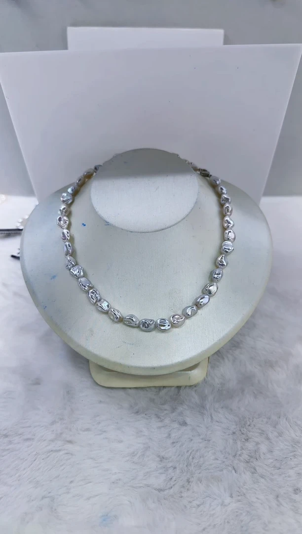 未镶嵌淡水珍珠DA淡水keshi珍珠项链 y493