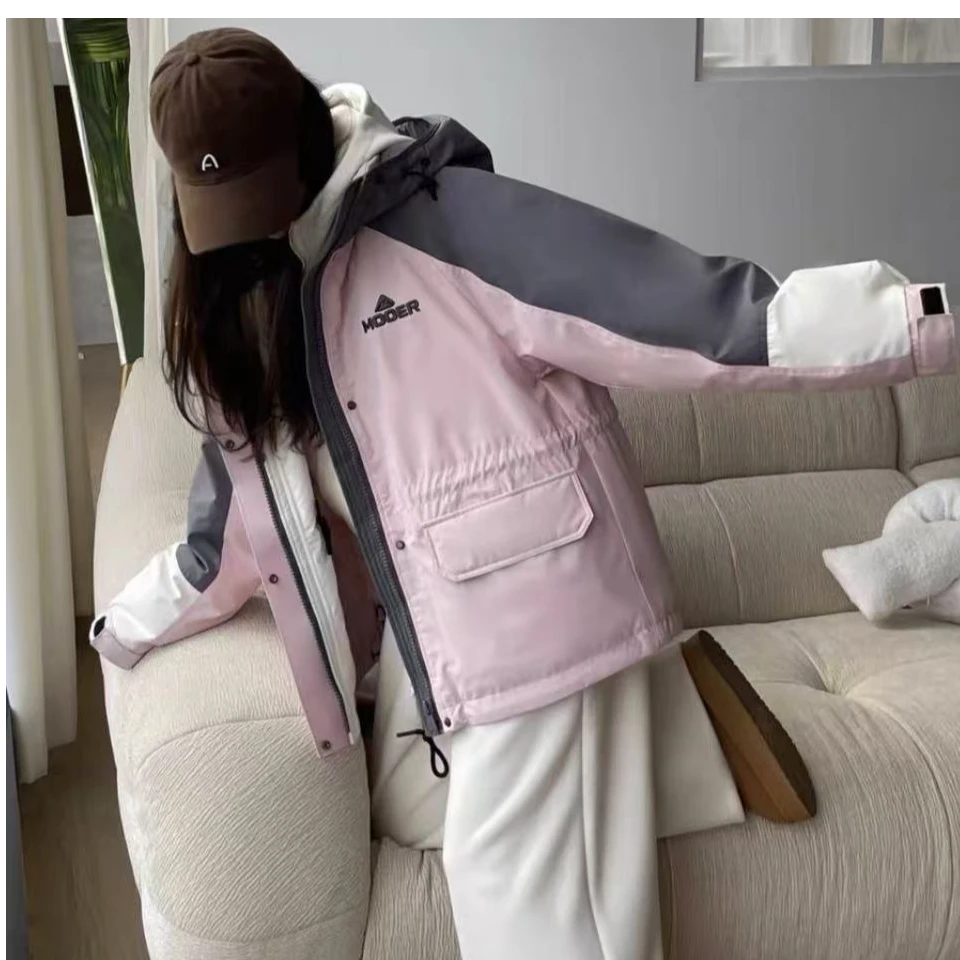 6068高端专享高品质冬季冲锋衣灰色（布）