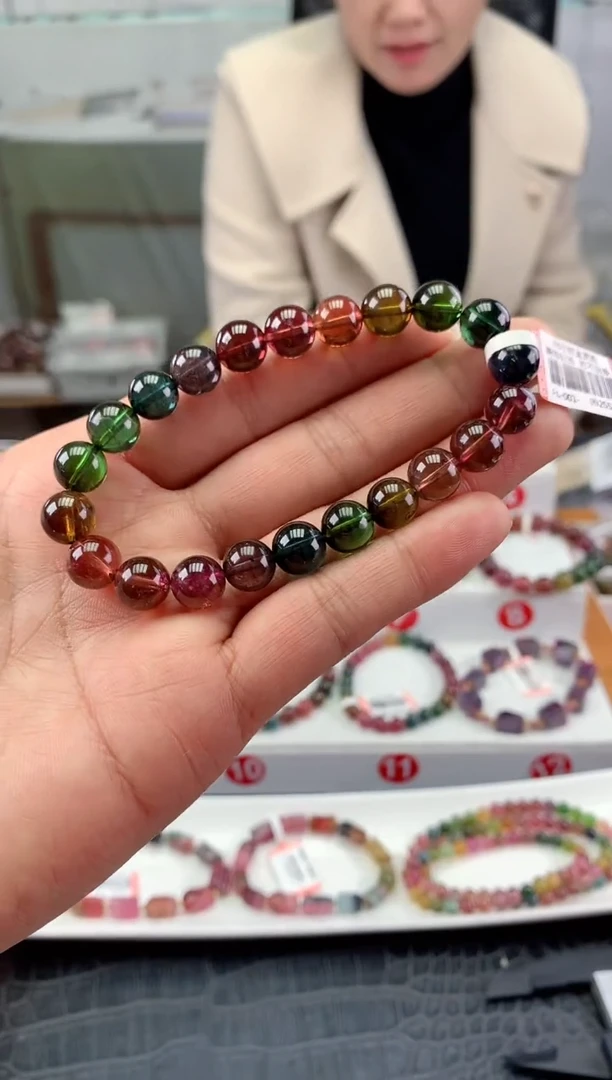 未镶嵌手串碧玺多样性发一条