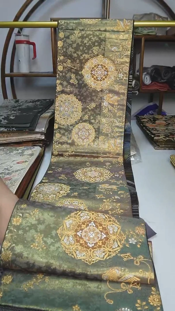 织绣90西阵织六通宝相花