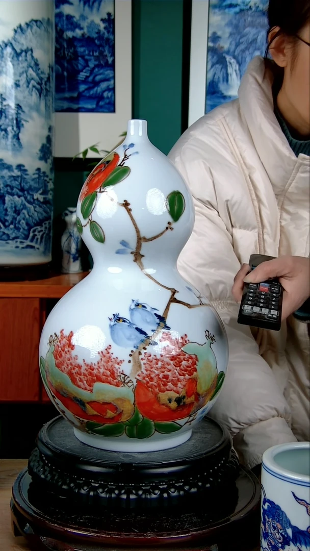 摆件陶景德镇手绘陶瓷888