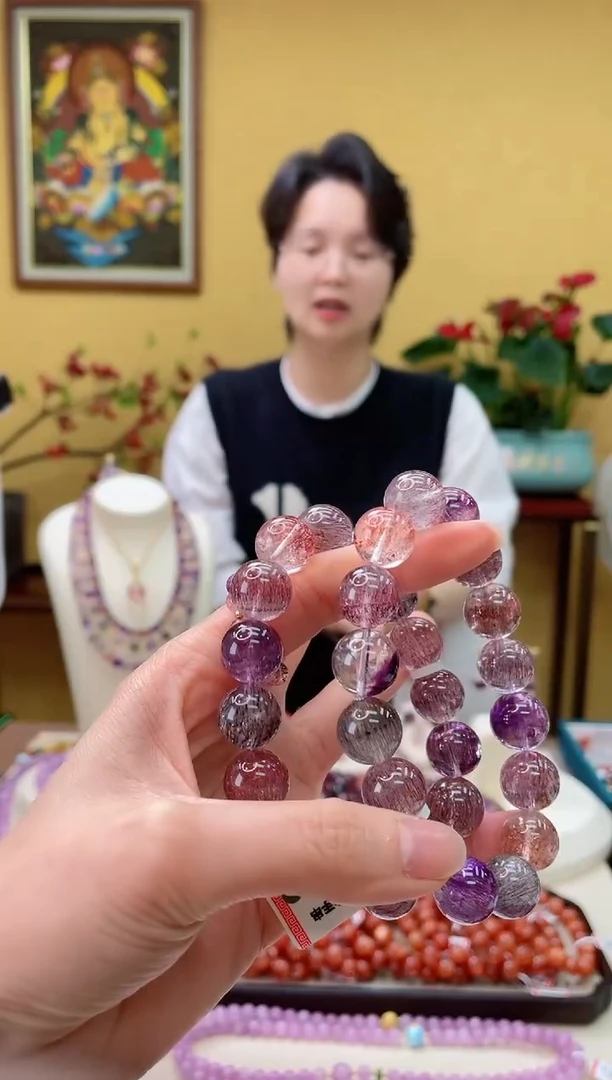 【闪购商品】水晶手串未镶嵌1/13mm圆珠手串多样性发一件