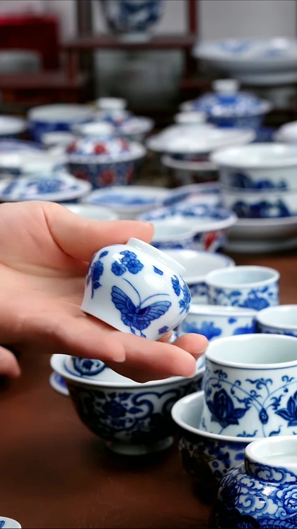 景德镇高端茶器景德镇墨奈纯手工手绘高端茶器