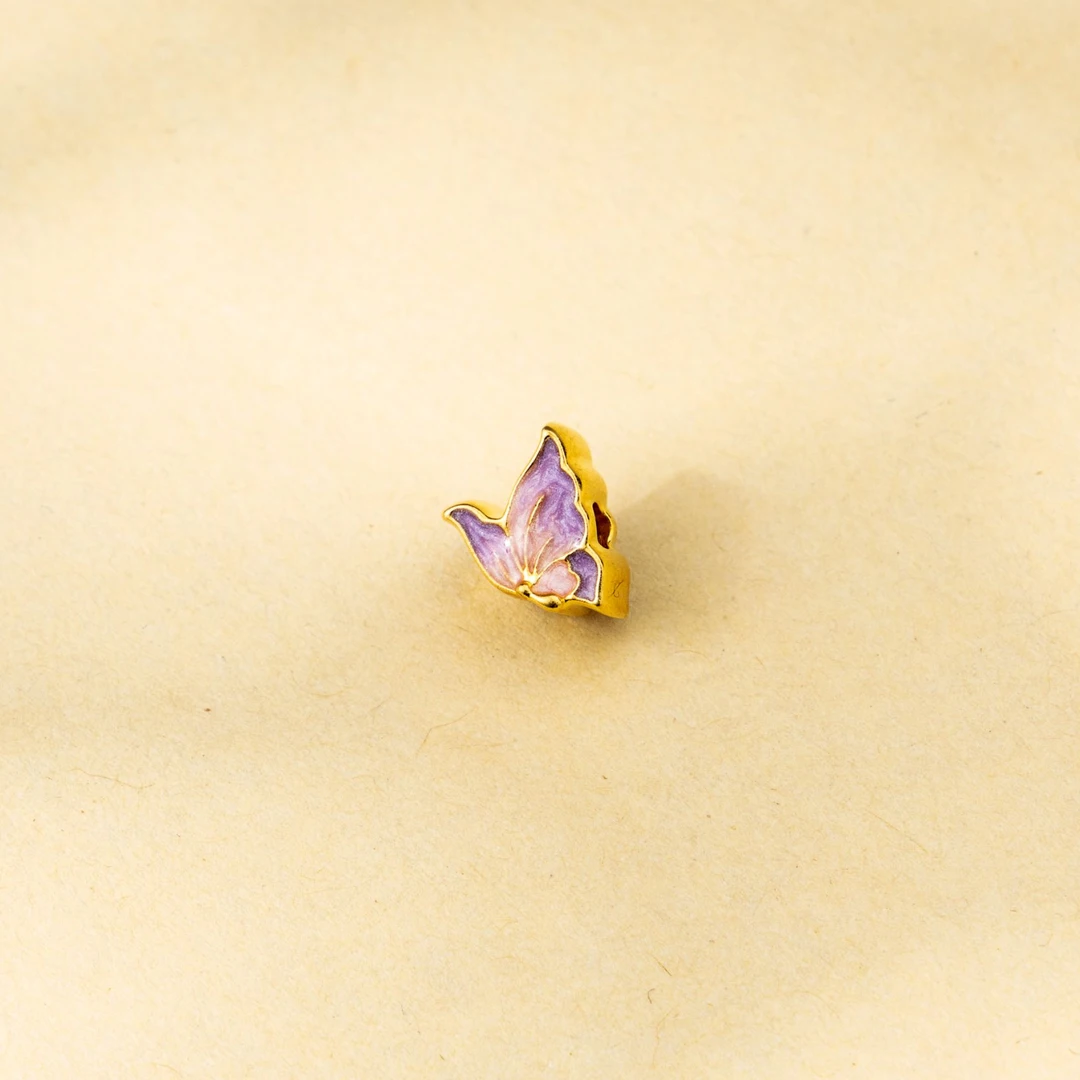 【紫蝴蝶】足金吊坠-LQ28-JM|BZJ3