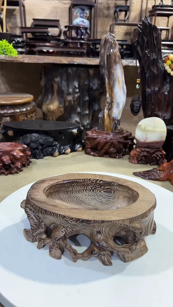 木国标红木鸡翅木挖槽底座