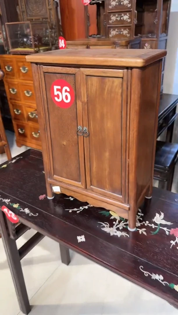 【闪购商品】木木艺缅花素面小柜子658.8888