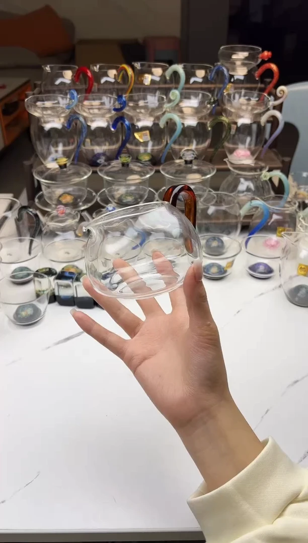 手工艺品玻璃禾器淡然琥珀色普通盒