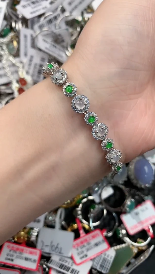 银S925镶嵌戒指翡翠11-11    9