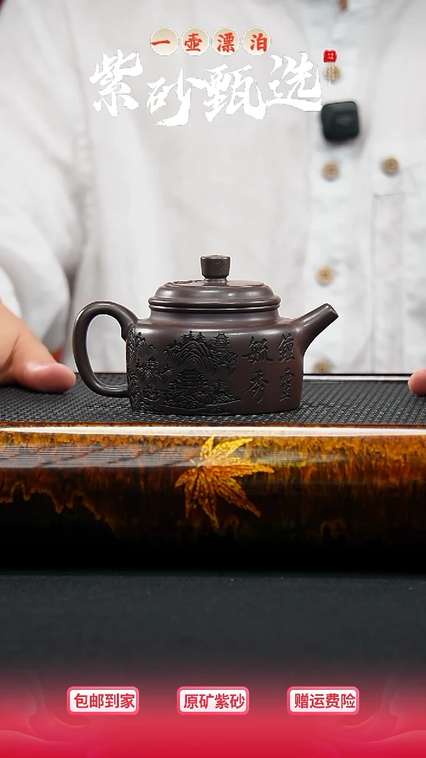 茶壶紫砂  一壶漂泊紫砂壶