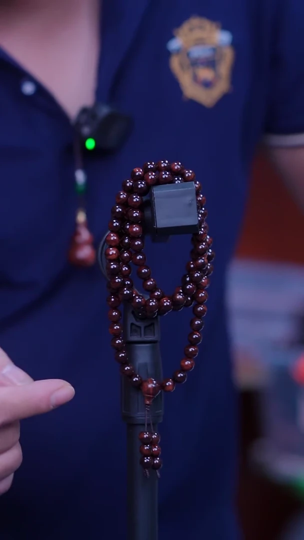 黄花梨/降香黄檀海南黄花梨霸王岭紫油梨0.8x108长款手串（318）