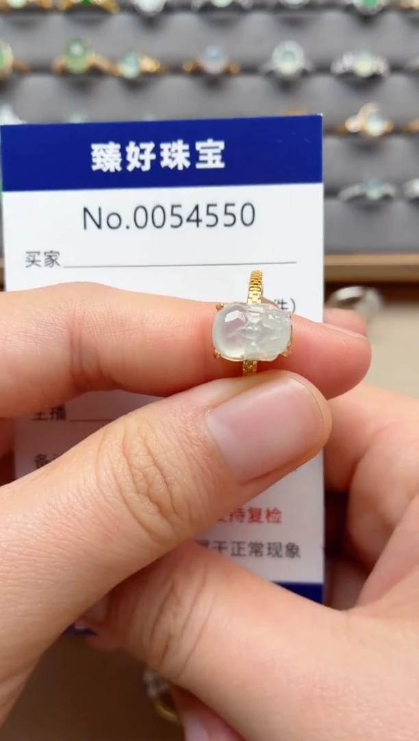 银S925镶嵌戒指翡翠1