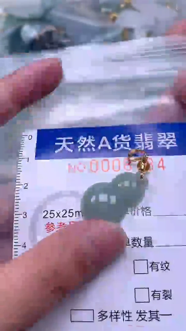翡翠未镶嵌吊坠(不含链)1