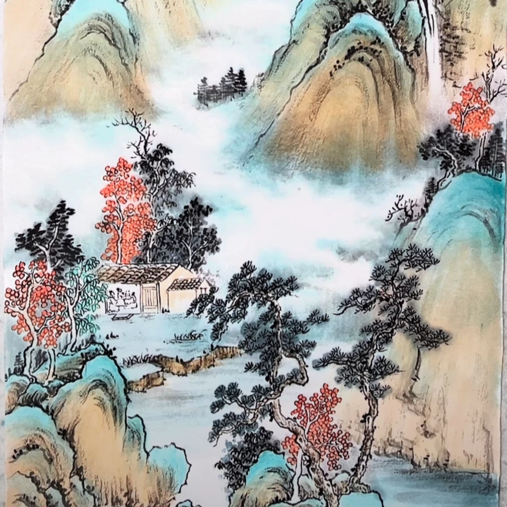 玉墨山水作品精选100幅（留意短信解锁课程）