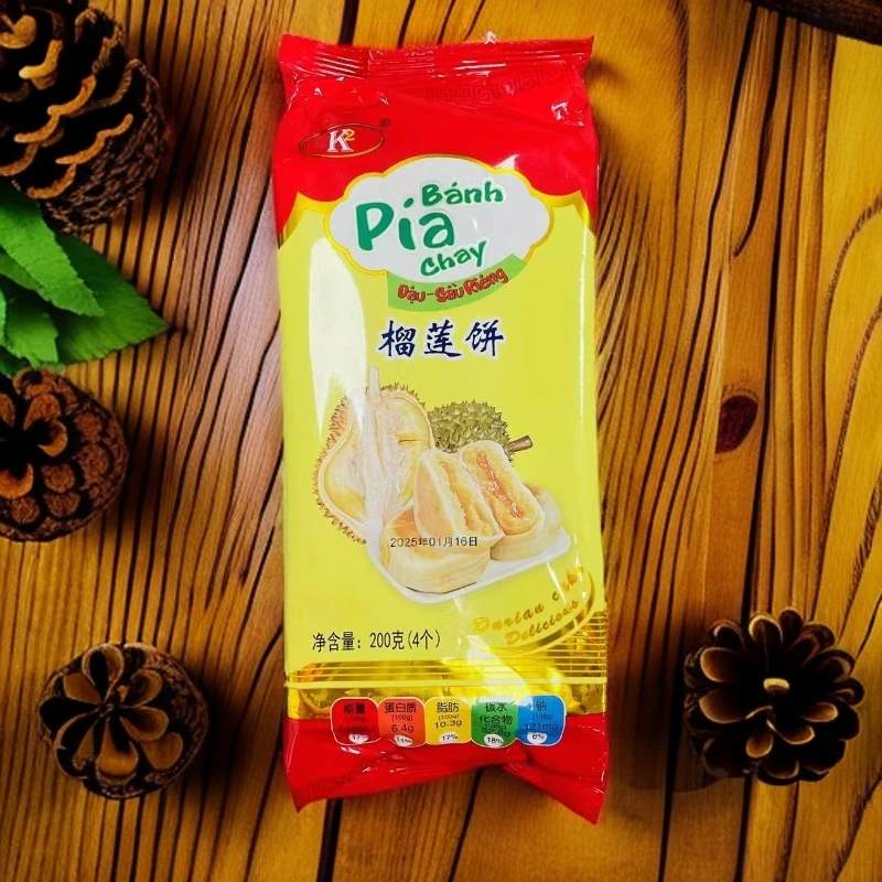 【保质期至25.7.15】榴莲饼 糕点下午茶点心 200g*4包