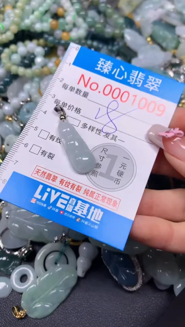 【闪购商品】翡翠颈饰未镶嵌含绳00010009