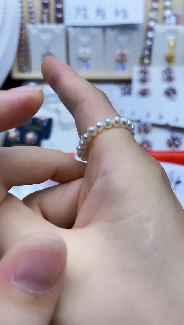 未镶嵌戒指淡水珍珠戒指多样性发其一