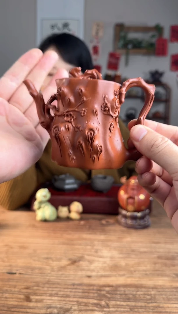 【闪购商品】紫砂茶壶高梅桩 朱泥