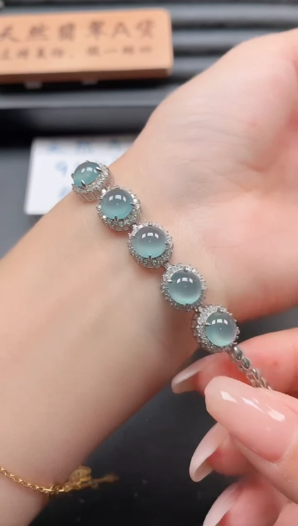 银S925镶嵌戒指翡翠111