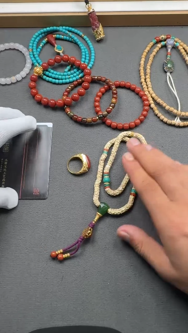 【闪购商品】南红玛瑙配饰配饰18K金镶嵌配饰配饰