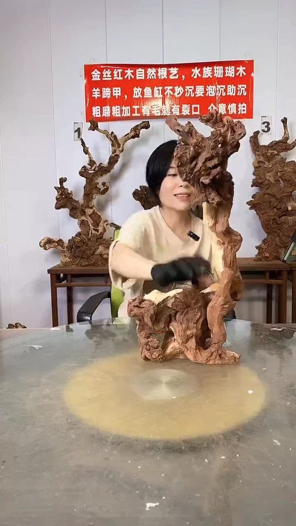 香榧木感****乐金丝红木   羊蹄甲